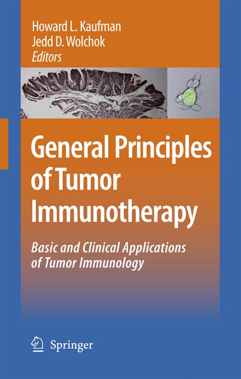 Produktbild: General Principles of Tumor Immunotherapy