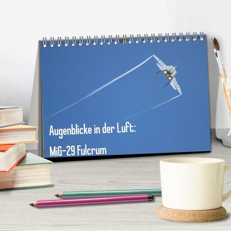 Produktbild: Augenblicke in der Luft: MiG-29 Fulcrum (Tischkalender 2026 DIN A5 quer), CALVENDO Monatskalender