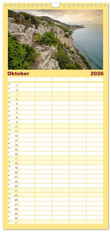 Produktbild: Familienplaner 2026 - Castellon die etwas andere Provinz mit 5 Spalten (Wandkalender, 21 x 45 cm) CALVENDO