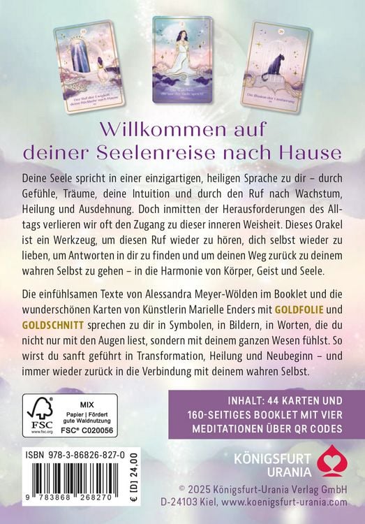 Produktbild: Die Sprache deiner Seele - 44 Inspirationskarten (Orakelkarten)