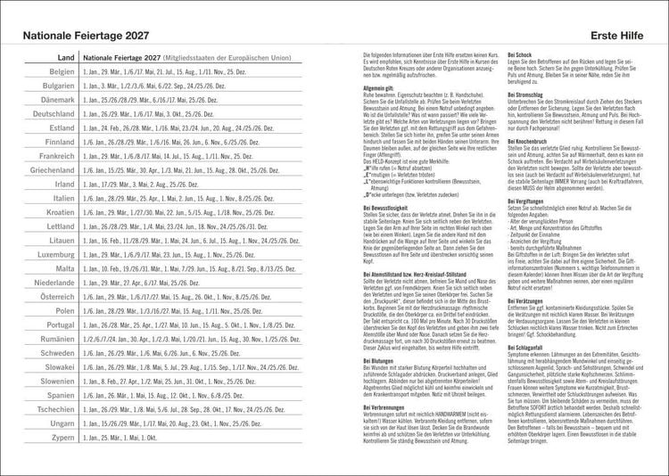 Produktbild: Terminer A6, Struktur rot 2027