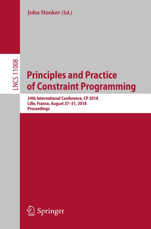 Produktbild: Principles and Practice of Constraint Programming