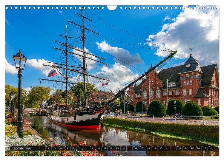 Produktbild: Papenburg - Venedig des Nordens (Wandkalender 2026 DIN A3 quer), CALVENDO Monatskalender