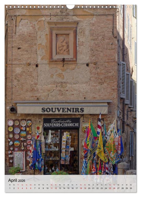 Produktbild: Siena - Die Toskana in Hochform (Wandkalender 2026 DIN A3 hoch), CALVENDO Monatskalender