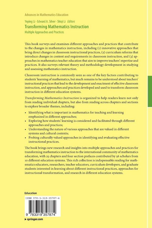 Produktbild: Transforming Mathematics Instruction