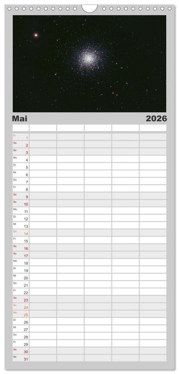Produktbild: Familienplaner 2026 - Wunder der Milchstra&szlig;e mit 5 Spalten (Wandkalender, 21 x 45 cm) CALVENDO