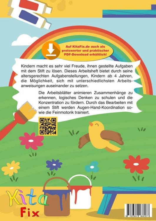 Produktbild: KitaFix-Kreativ: Arbeitsbl&auml;tter Meine Welt ist bunt (50 Ideen f&uuml;r Vorschule und Portfolio in Kindergarten und Kita)