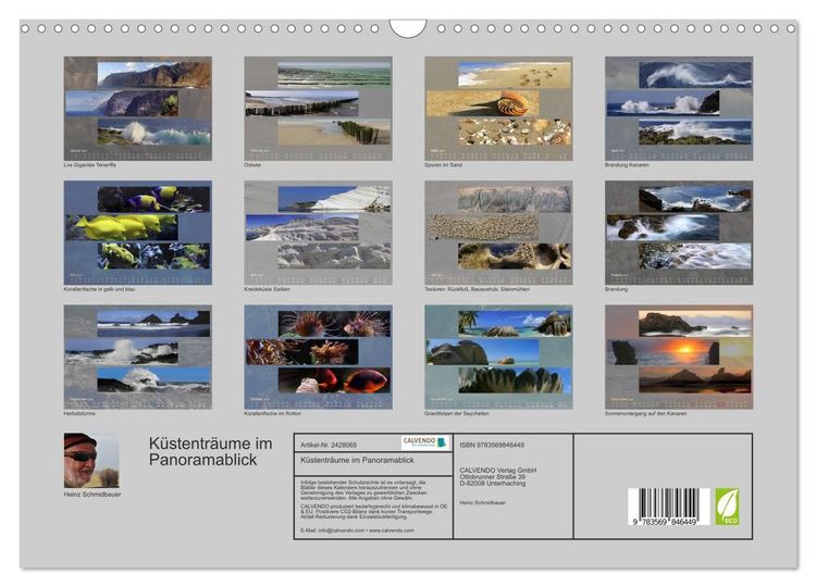 Produktbild: K&uuml;stentr&auml;ume im Panoramablick (Wandkalender 2027 DIN A3 quer), CALVENDO Monatskalender