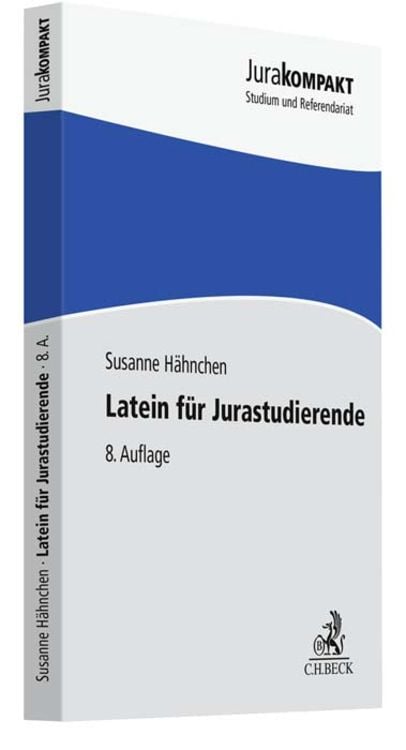 Bild vom Artikel Latein für Jurastudierende vom Autor Susanne Hähnchen