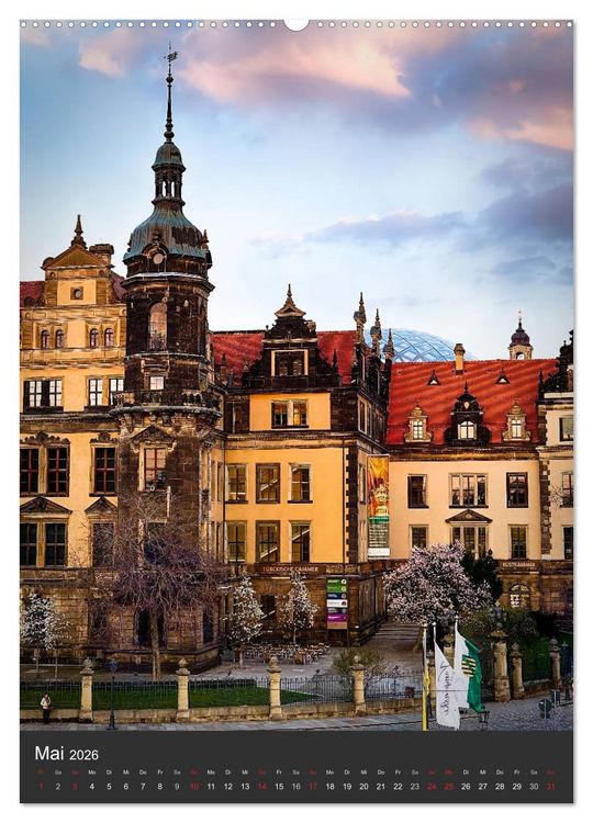 Produktbild: Mein Dresden (Wandkalender 2026 DIN A2 hoch), CALVENDO Monatskalender