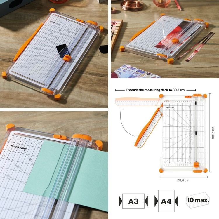 Produktbild: Fiskars Papierschneidemaschine SureCut Papierschneidemaschine A4 - Breite Base