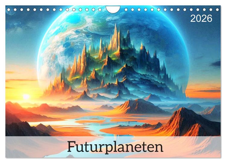 Produktbild: Futurplaneten (Wandkalender 2026 DIN A4 quer), CALVENDO Monatskalender