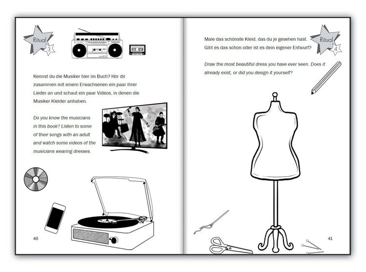 Produktbild: Kleider sind f&uuml;r alle da! Das Kinderbuch f&uuml;r eine kunterbunte Kleidungswahl, egal wer du bist. Dresses Are For Everyone! The children's book for a free and colorful choice of clothes, no matter who you are.