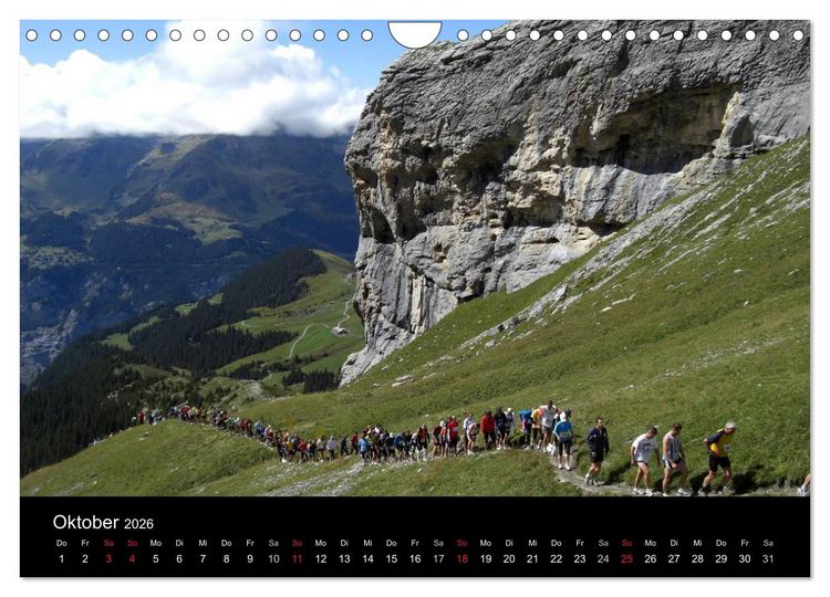 Produktbild: Der Jungfrau-Marathon (Wandkalender 2026 DIN A4 quer), CALVENDO Monatskalender