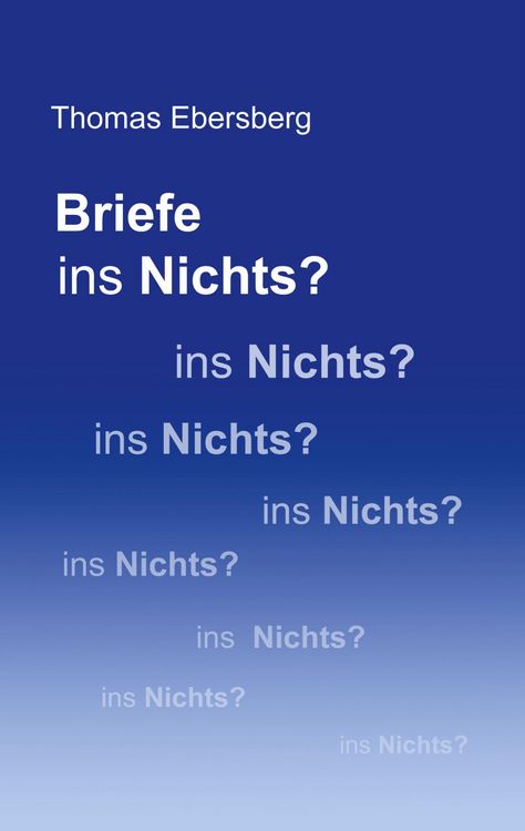 Produktbild: Briefe ins Nichts?