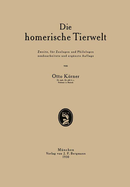 Produktbild: Die homerische Tierwelt
