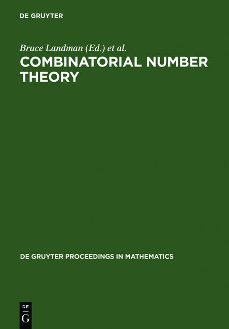 Produktbild: Combinatorial Number Theory