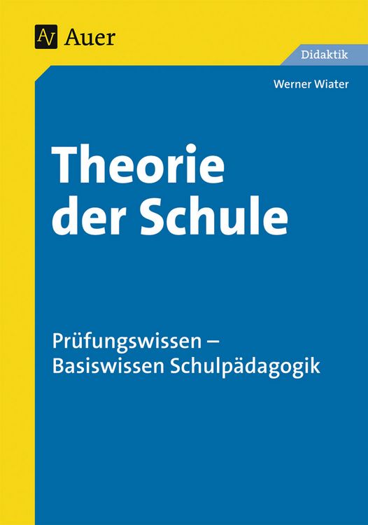 Produktbild: Theorie der Schule