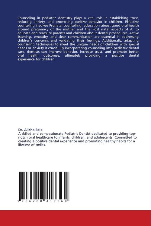 Produktbild: Counselling in Pediatric Dentistry