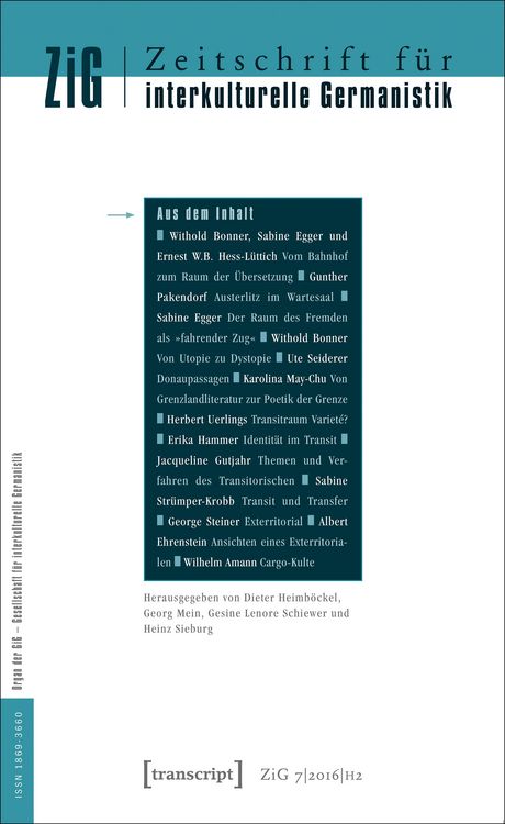 Produktbild: Zeitschrift f&uuml;r interkulturelle Germanistik
