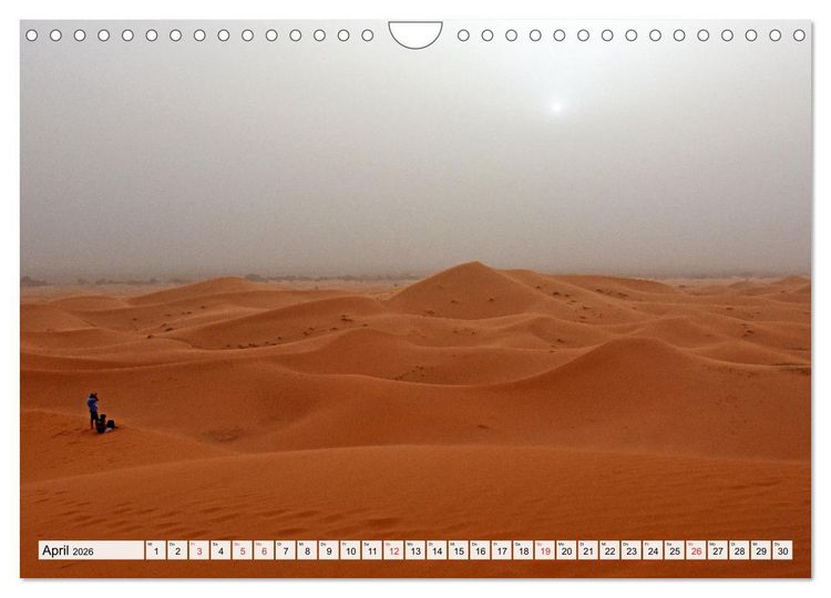 Produktbild: Die SAHARA in Marokko, Faszinierende W&uuml;stenregionen (Wandkalender 2026 DIN A4 quer), CALVENDO Monatskalender