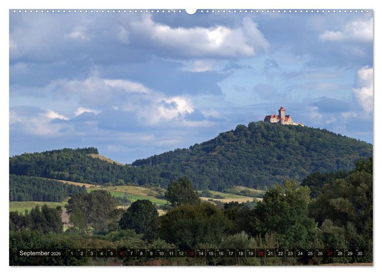Produktbild: Wunderbares Th&uuml;ringen - Burgen (Wandkalender 2026 DIN A2 quer), CALVENDO Monatskalender