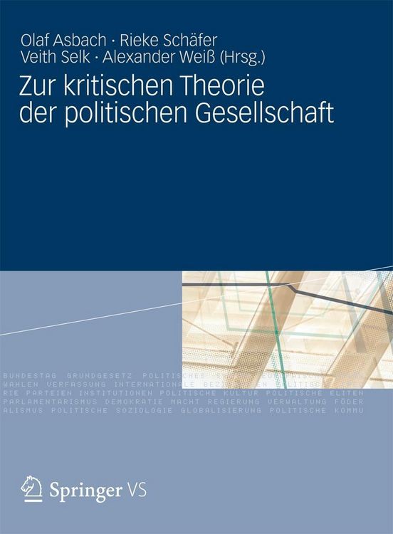 Produktbild: Zur kritischen Theorie der politischen Gesellschaft