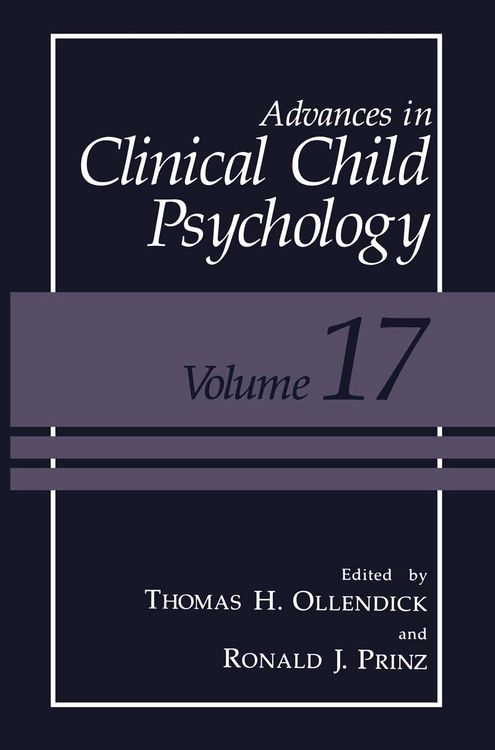 Produktbild: Advances in Clinical Child Psychology