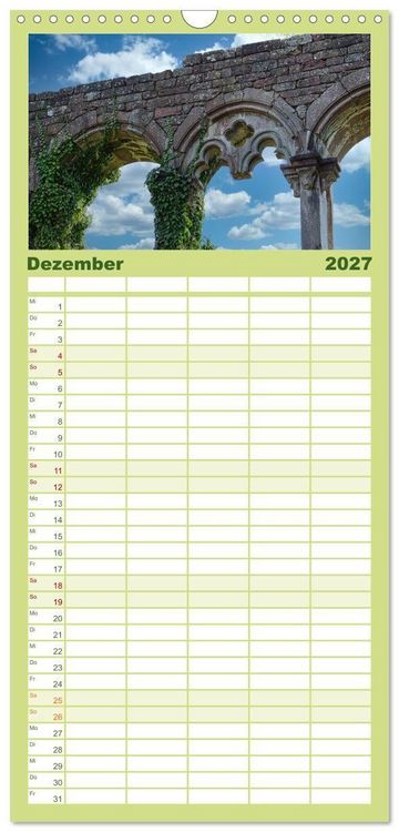 Produktbild: Familienplaner 2027 - Burg Wildenberg mit 5 Spalten (Wandkalender, 21 x 45 cm) CALVENDO