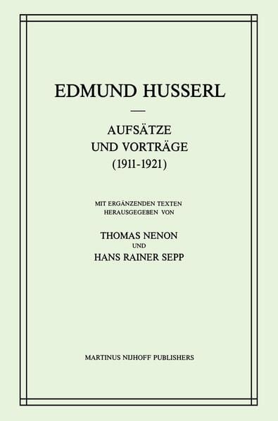 Produktbild: Aufs&auml;tze und Vortr&auml;ge (1911&ndash;1921)