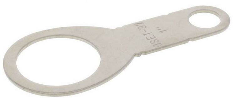 Produktbild: Wiska 50065637 OSET 32 Erdungslasche M32 Messing (vernickelt) 1St.