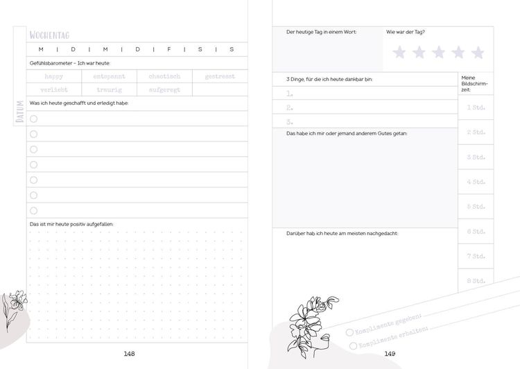 Produktbild: Happy me &ndash; Meine 10-Wochen-Tagebuch-Challenge mit Social-Media-Star Cali Kessy