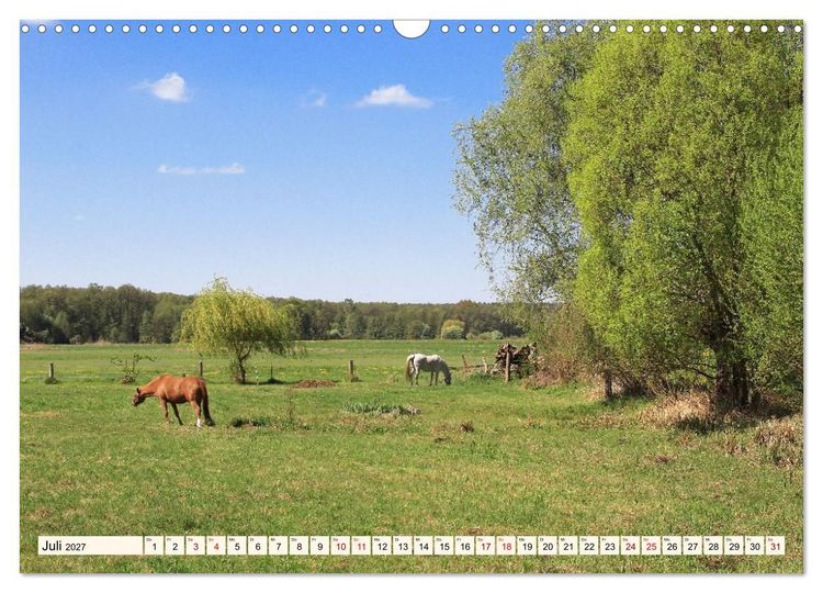 Produktbild: Brandenburg - Drei D&ouml;rfer im Naturpark Nuthe-Nieplitz - Fresdorf, St&uuml;cken, K&ouml;rzin (Wandkalender 2027 DIN A3 quer), CALVENDO Monatskalender