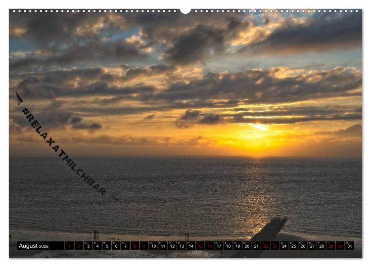 Produktbild: Norderney - von barfuss bis Cocktail (hochwertiger Premium Wandkalender 2026 DIN A2 quer), Kunstdruck in Hochglanz