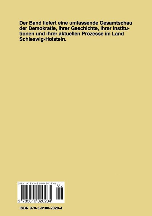 Produktbild: Demokratie in Schleswig-Holstein