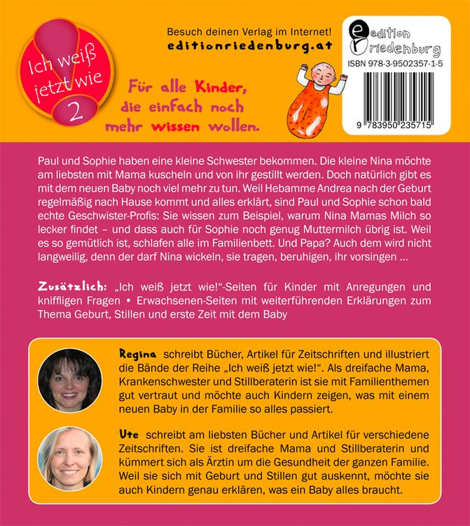 Produktbild: Ein Baby in unserer Mitte - Das Kindersachbuch zum Thema Geburt, Stillen, Babypflege und Familienbett