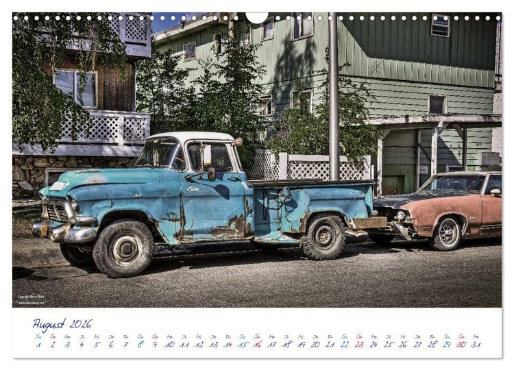 Produktbild: US Cars & Trucks in Alaska (Wandkalender 2026 DIN A3 quer), CALVENDO Monatskalender