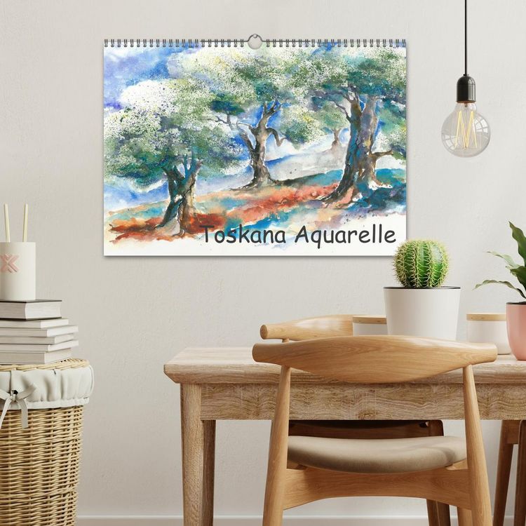 Produktbild: Toskana Aquarelle (Wandkalender 2026 DIN A3 quer), CALVENDO Monatskalender