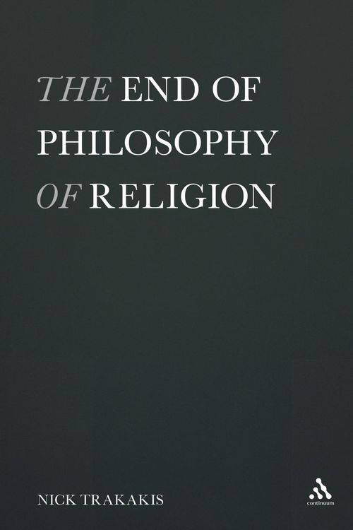 Produktbild: The End of Philosophy of Religion