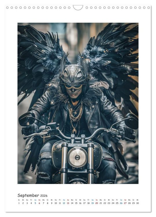 Produktbild: Freiheit auf zwei R&auml;dern - Die Abenteuer der Angel-Biker (Wandkalender 2026 DIN A3 hoch), CALVENDO Monatskalender