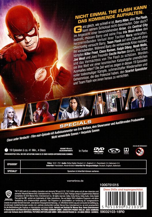 Produktbild: The Flash: Staffel 6 [4 DVDs]