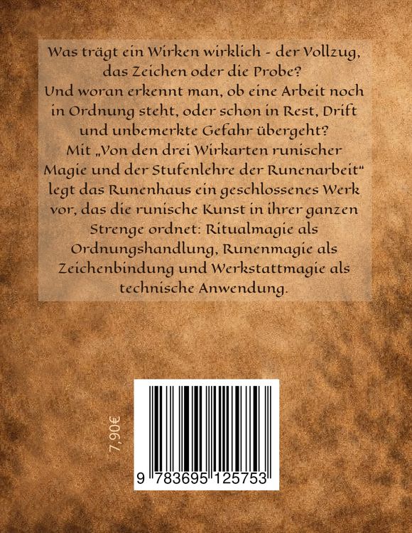 Produktbild: Von den drei Wirkarten runischer Magie und der Stufenlehre der Runenarbeit