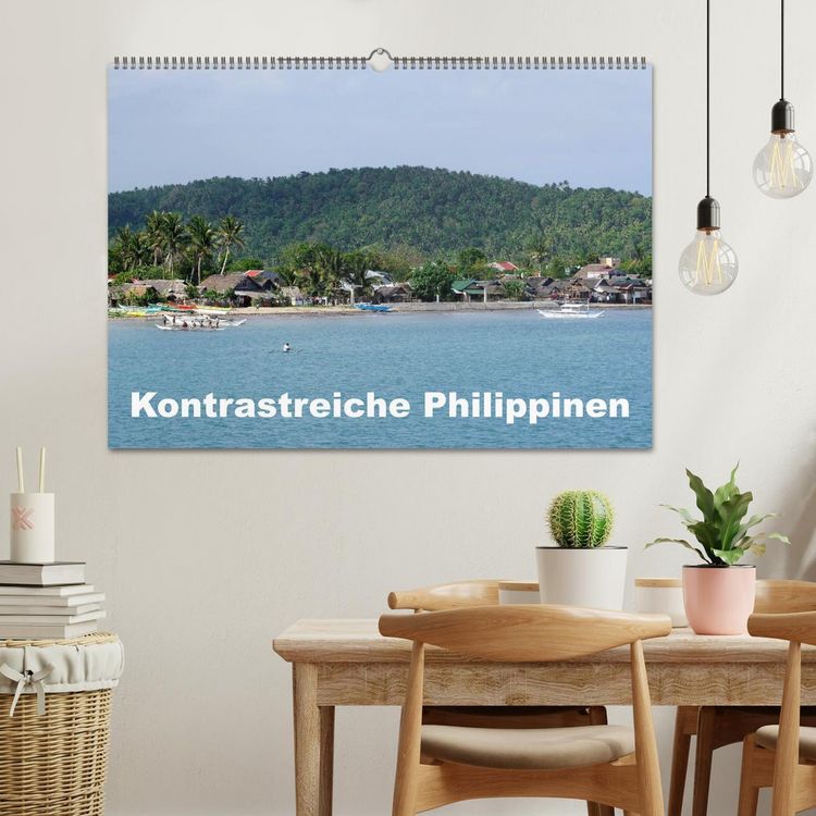 Produktbild: Kontrastreiche Philippinen (Wandkalender 2026 DIN A2 quer), CALVENDO Monatskalender
