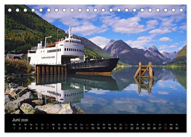 Produktbild: Norwegen (Tischkalender 2026 DIN A5 quer), CALVENDO Monatskalender