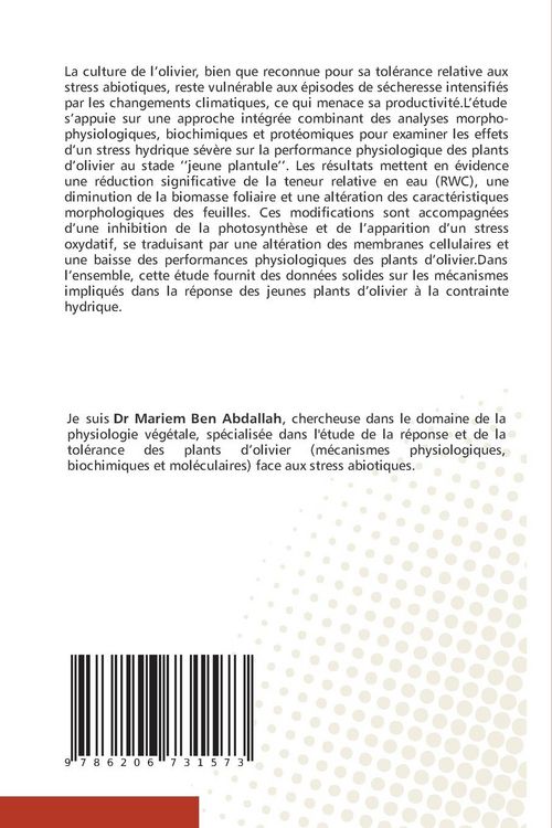 Produktbild: Culture des Jeunes Plants d'Olivier face aux Changements Climatiques