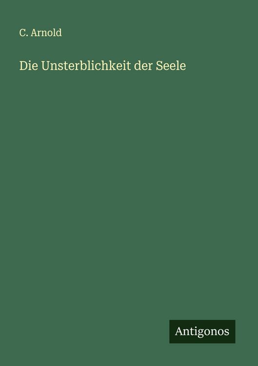 Produktbild: Die Unsterblichkeit der Seele