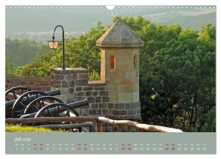 Produktbild: Die Wartburg - Weltkulturerbe im Herzen Deutschlands (Wandkalender 2026 DIN A3 quer), CALVENDO Monatskalender