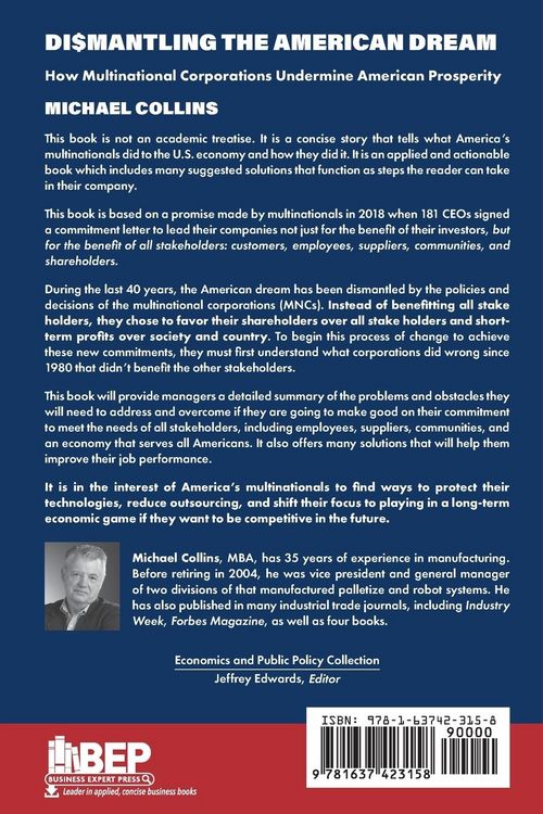 Produktbild: Dismantling the American Dream
