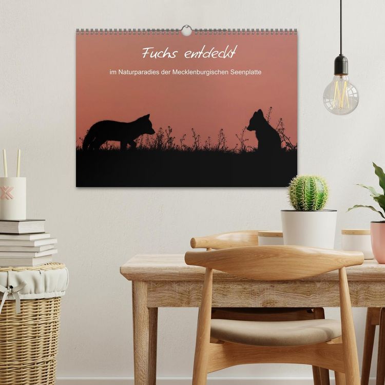Produktbild: Fuchs entdeckt - im Naturparadies der Mecklenburgischen Seenplatte (Wandkalender 2026 DIN A3 quer), CALVENDO Monatskalender