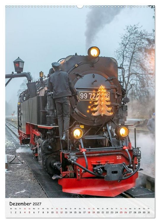 Produktbild: Mit der Dampflok durch den Harz (Wandkalender 2027 DIN A2 hoch), CALVENDO Monatskalender